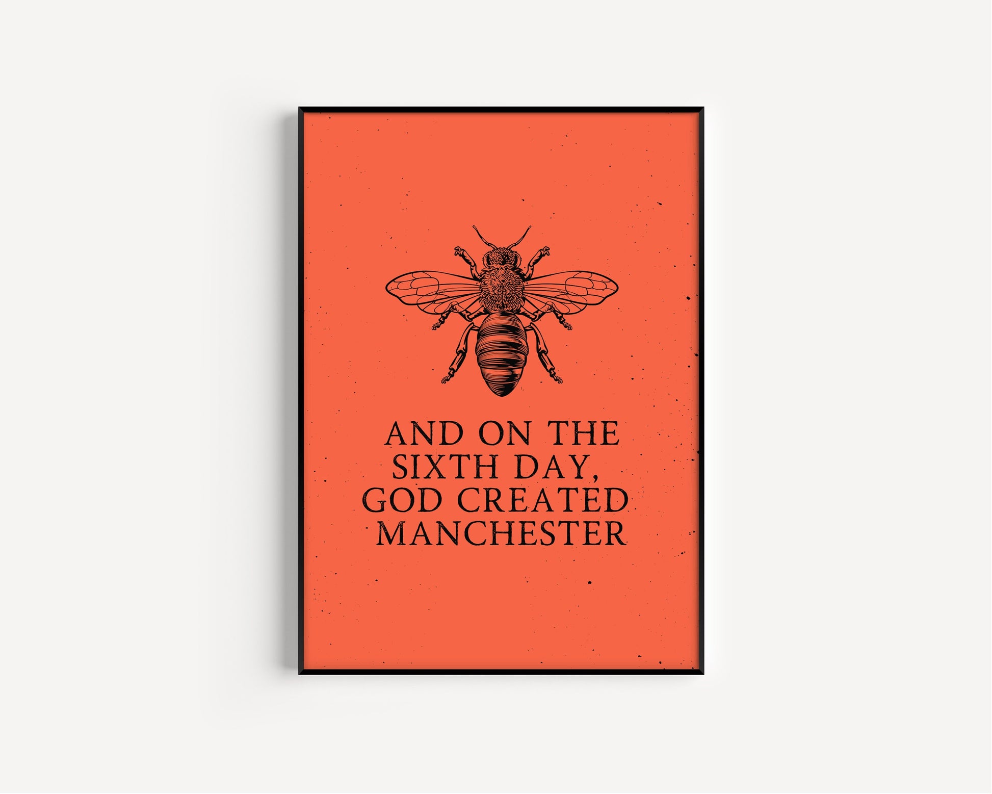 Manchester Print, Manchester City Art Print, Manchester Bee, Manchester Print Unframed, A4, A3, Manchester Bee, Love Manchester,