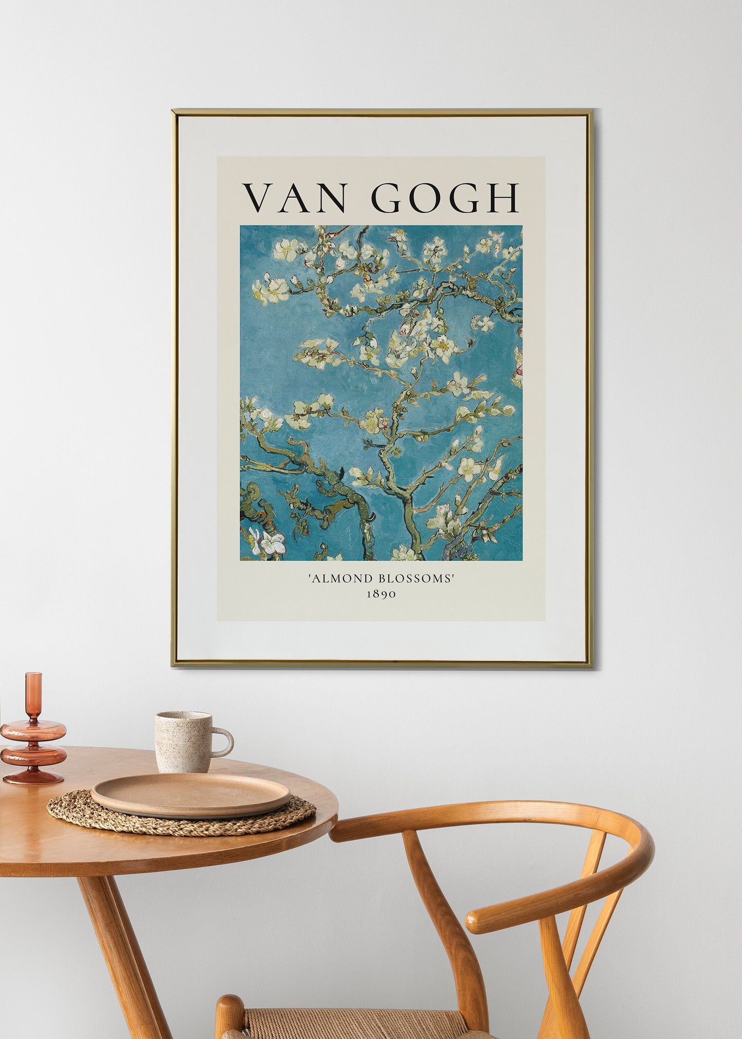 Van Gogh Art Print, Van Gogh Exhibition Poster, Almond Blossoms, Floral Wall Art Decor, Floral Garden Art, Gift Idea, A1/A2/A3/A4, Aesthetic