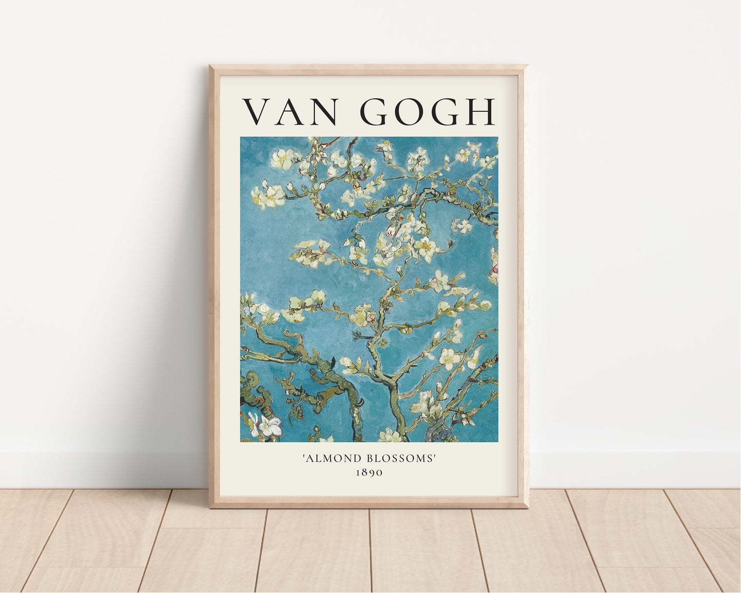 Van Gogh Art Print, Van Gogh Exhibition Poster, Almond Blossoms, Floral Wall Art Decor, Floral Garden Art, Gift Idea, A1/A2/A3/A4, Aesthetic