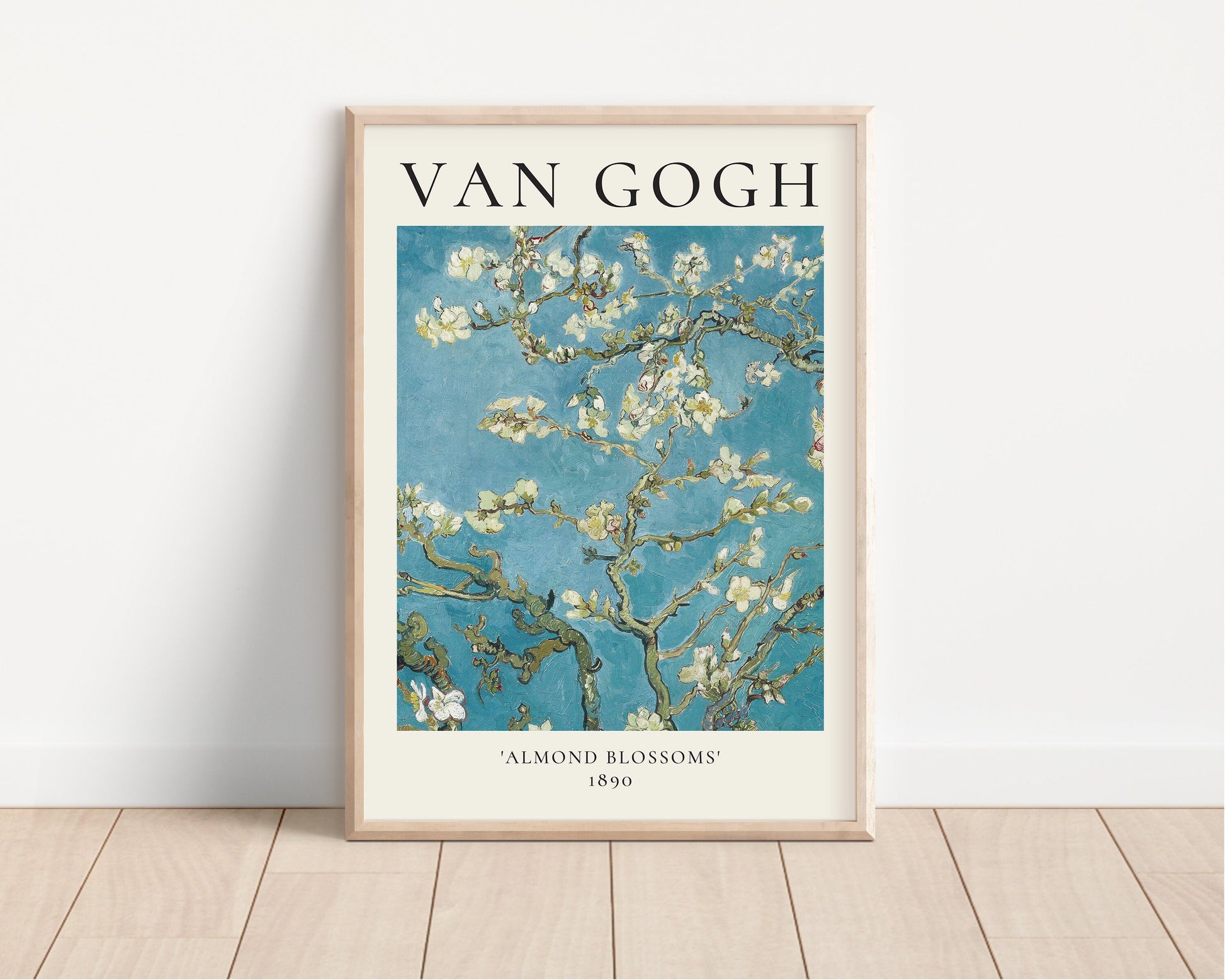Van Gogh Art Print, Van Gogh Exhibition Poster, Almond Blossoms, Floral Wall Art Decor, Floral Garden Art, Gift Idea, A1/A2/A3/A4, Aesthetic