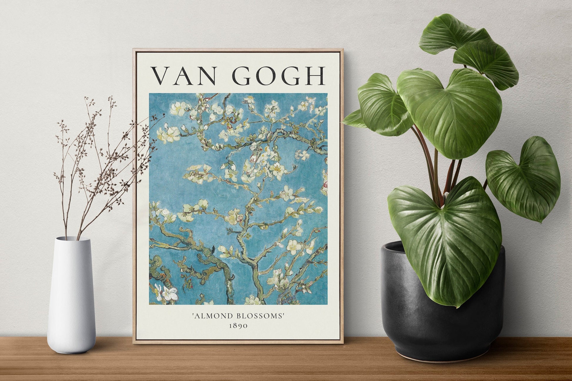 Van Gogh Art Print, Van Gogh Exhibition Poster, Almond Blossoms, Floral Wall Art Decor, Floral Garden Art, Gift Idea, A1/A2/A3/A4, Aesthetic