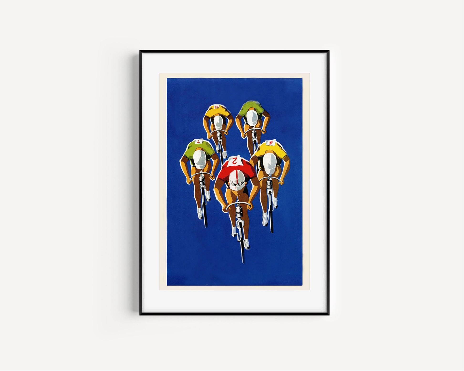 Vintage Cycling Art Print, Vintage Decor, Cycling illustration, Tour De France, Remastered Art Print, Vintage Art, Cycling Wall Decor,
