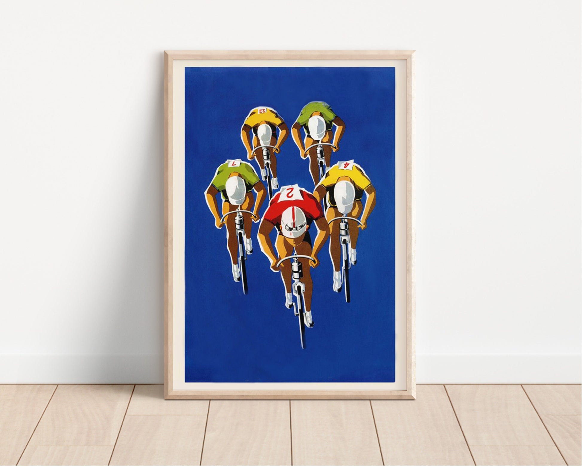 Vintage Cycling Art Print, Vintage Decor, Cycling illustration, Tour De France, Remastered Art Print, Vintage Art, Cycling Wall Decor,
