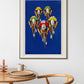 Vintage Cycling Art Print, Vintage Decor, Cycling illustration, Tour De France, Remastered Art Print, Vintage Art, Cycling Wall Decor,