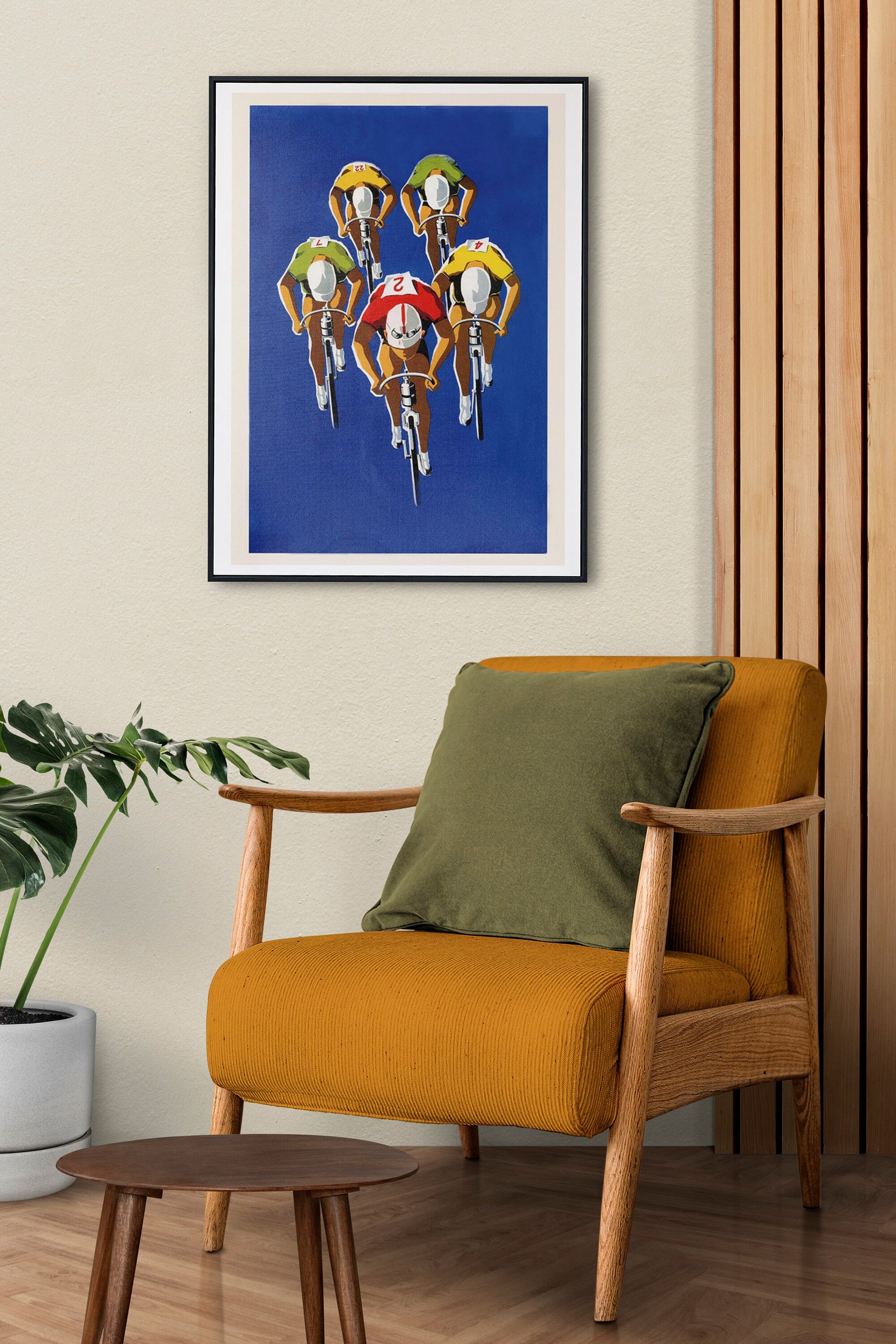 Vintage Cycling Art Print, Vintage Decor, Cycling illustration, Tour De France, Remastered Art Print, Vintage Art, Cycling Wall Decor,