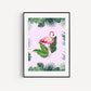 Pink Flamingo Print, Boho Home Decor, Animal Wall Art, Animal Prints, Living Room, A5/A4/A3/A2, Trending, Different Colours, Flamingo Art,