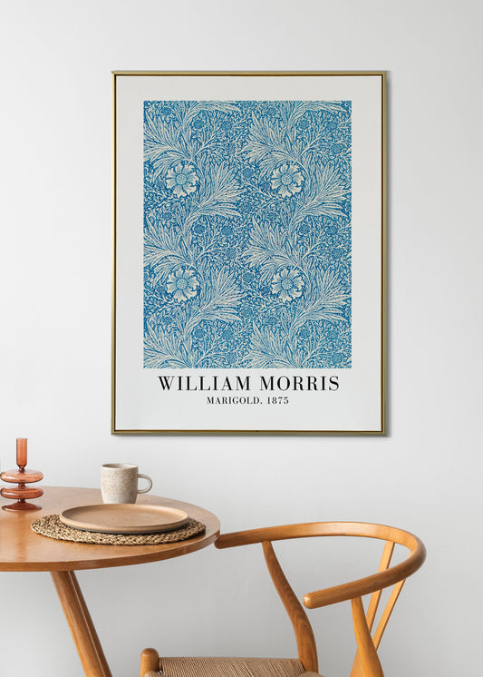 William Morris Art Print, Botanical print, William Morris Marigold 1875, Printed Wall Art, Vintage Poster, Wall Décor, Home Décor, Marigold,