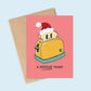 Cute Christmas Card, A Festive Toast Card, Funny Card, Christmas card, A Christmas Toast, Cute Christmas Cards