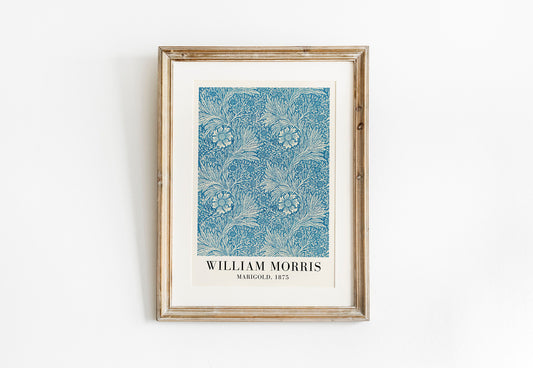William Morris Art Print, Botanical print, William Morris Marigold 1875, Printed Wall Art, Vintage Poster, Wall Décor, Home Décor, Marigold,