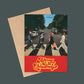 The Beatles Inspired Christmas Card, The Beatles Greeting Card, Abbey Road Inspired Illustration, Album Art Card, Fun Christmas Cards