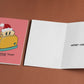 Cute Christmas Card, A Festive Toast Card, Funny Card, Christmas card, A Christmas Toast, Cute Christmas Cards