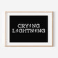 Crying Lightning Inspired Print, Lyrics Print, Music Print, Arctic Monkeys, Music Wall Art, Indie Music Print, Arctic Monkeys Inspired Print