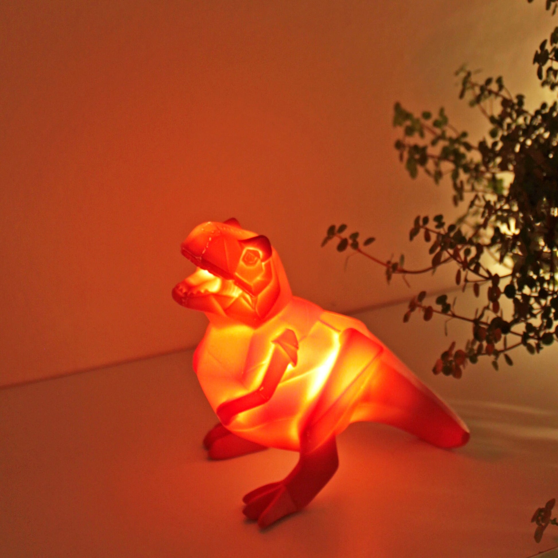 Mini Dinosaur LED Night Light, Green, LED Dinosaur Lights, Dinosaur Shaped Lights, Dinosaur, Origami Style