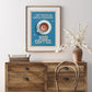 Retro Quote Wall Art Print, Coffee Quote Wall Décor, Coffee Art Print, Kitchen Wall Art, A5 A4 A3 Coffee Poster, Café Print, Retro Poster
