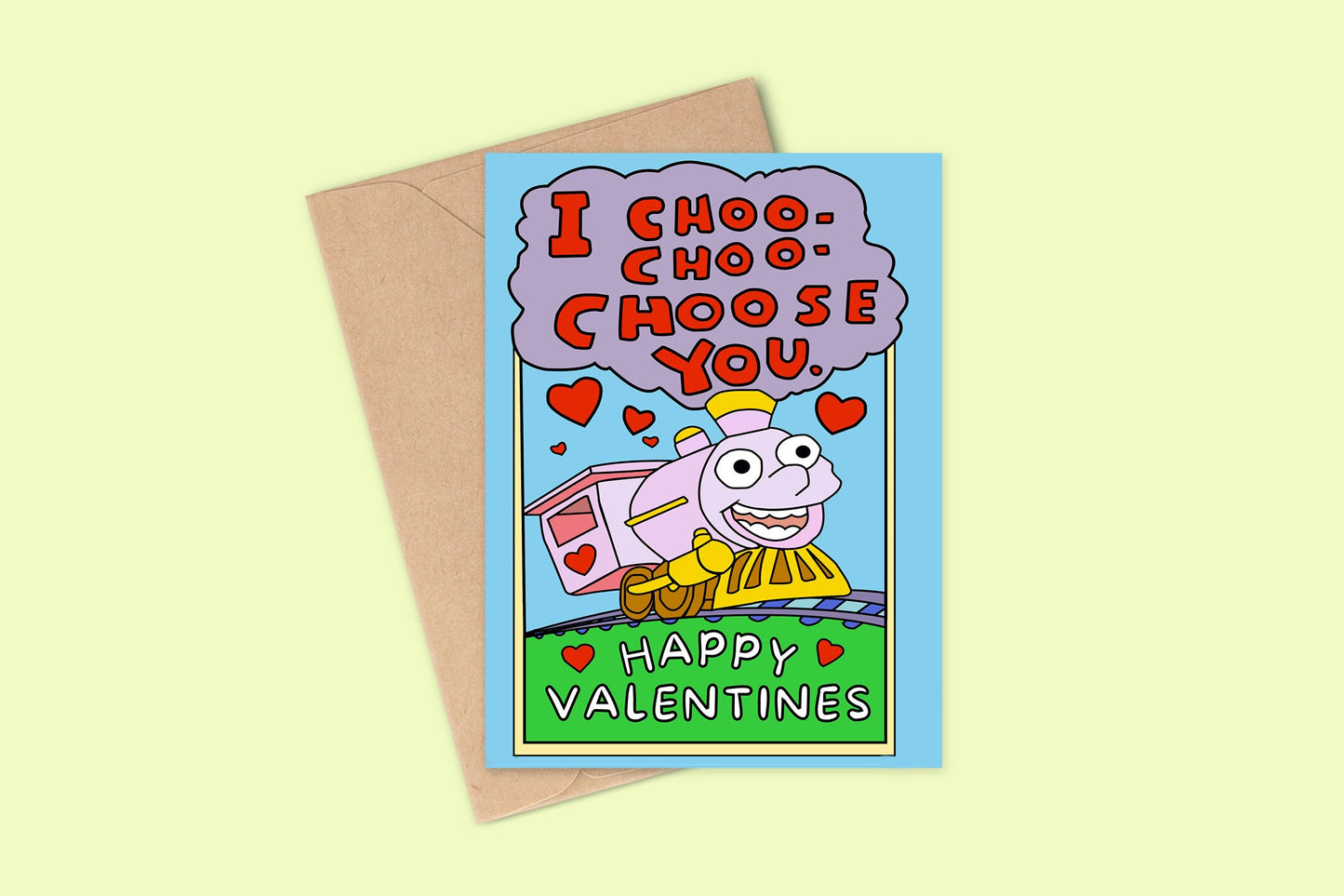 Funny Valentines Day Card For Him or Her, The Simpsons Inspired, Funny Card, Valentines card, Funny Valentines Cards, I Choo Choo Chose you