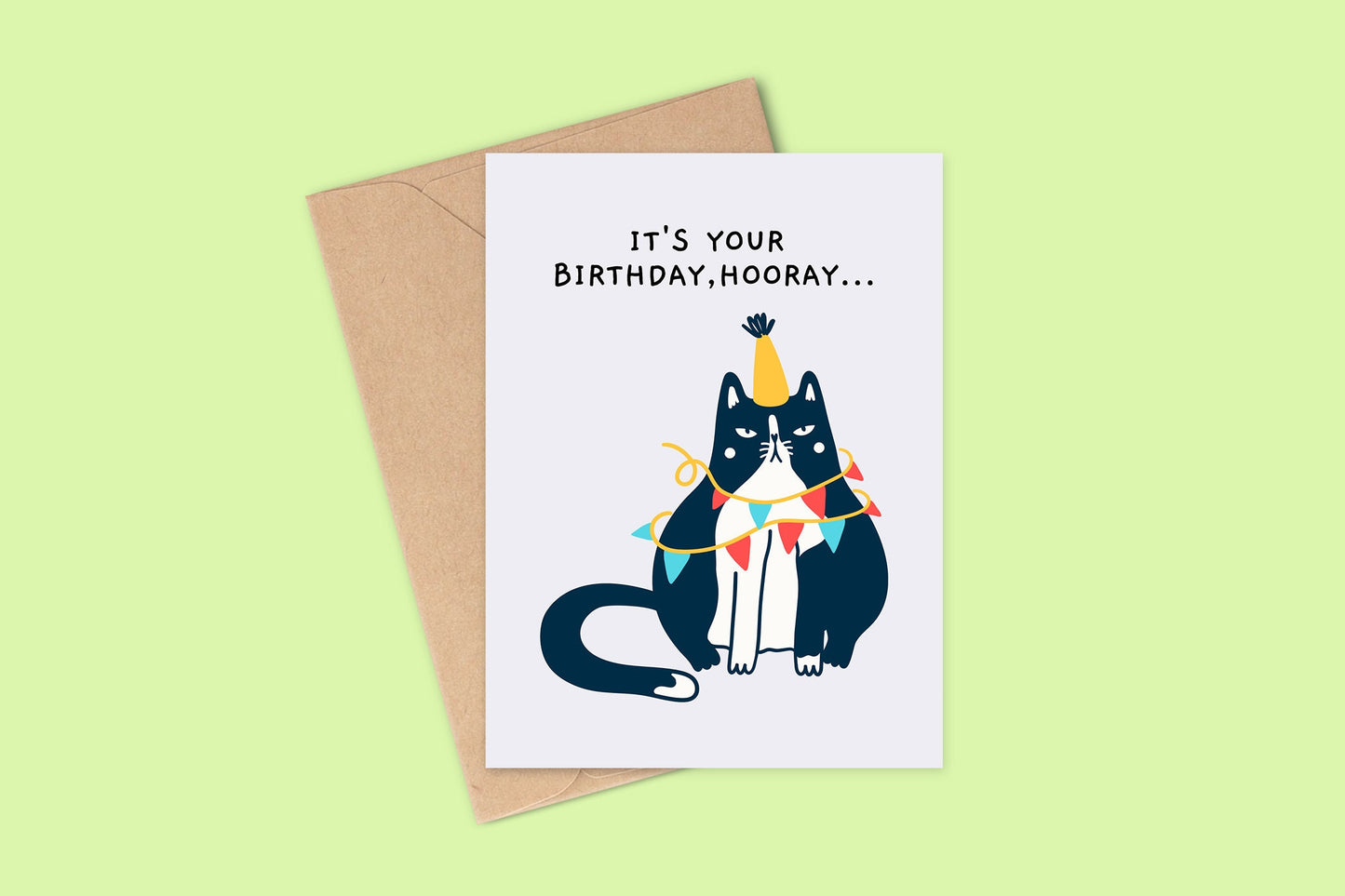 Funny Birthday Card For Him or Her, Sarcastic Cat, Funny Card, Birthday card, Funny Birthday Cards, Card for Cat Lover