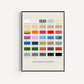 The Colours Of Newcastle Print, City Of Newcastle Print, Newcastle, Newcastle Print Unframed, A4 A3 A2 A1, Love Newcastle, City Of Newcastle