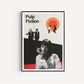 Minimalist Pulp Fiction Print | Mid Century Movie Poster | Pulp Fiction Inspired Print | A5 A4 A3 | Movie Prints | Film Prints |