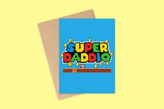 Super Daddio Father's Day Card, Birthday Card For Dad, Funny Card, Father's Day Card, Cards For Dad