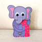 3D Pop Up Elephant Or Tiger Card, Birthday Card For Kids, Wobbly Heads, Pop up Birthday Card, 1st Birthday, Pop Up cards, First Birthday