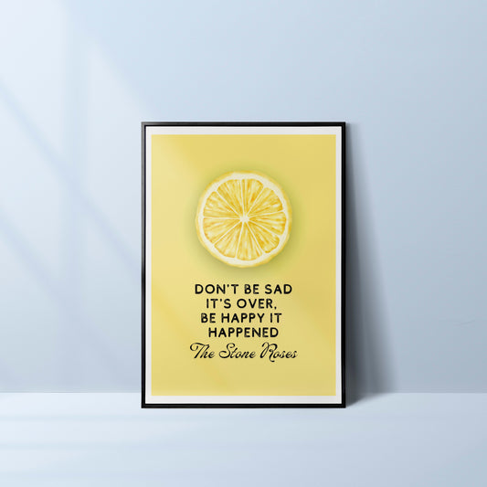 The Stone Roses Inspired Print, Manchester, Sally Cinnamon, Stone Roses Quote, Stone Roses Poster, Indie Music Art Prints, Rock Prints