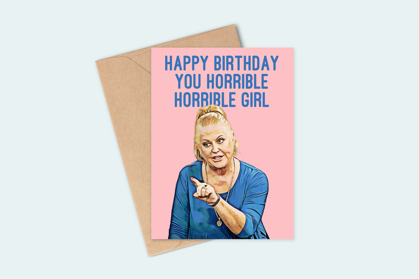 Funny Birthday Card For Him or Her, Kim Woodburn, Birthday Card, Kim Woodburn Icon, Funny Cards, Kim Woodburn Cards, Kim Quotes