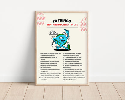 Motivational Character Retro Print, Different Characters, Retro Quote Wall Print, Life Lessons Print, Retro Poster, Retro Wall Decor
