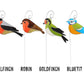 Bird Stake Suncatchers Various Birds, Stained Glass Suncatchers Stakes For Plantpots Or Soil, Garden Decoration, Robin, BlueTit, Goldfinch,