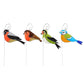 Bird Stake Suncatchers Various Birds, Stained Glass Suncatchers Stakes For Plantpots Or Soil, Garden Decoration, Robin, BlueTit, Goldfinch,