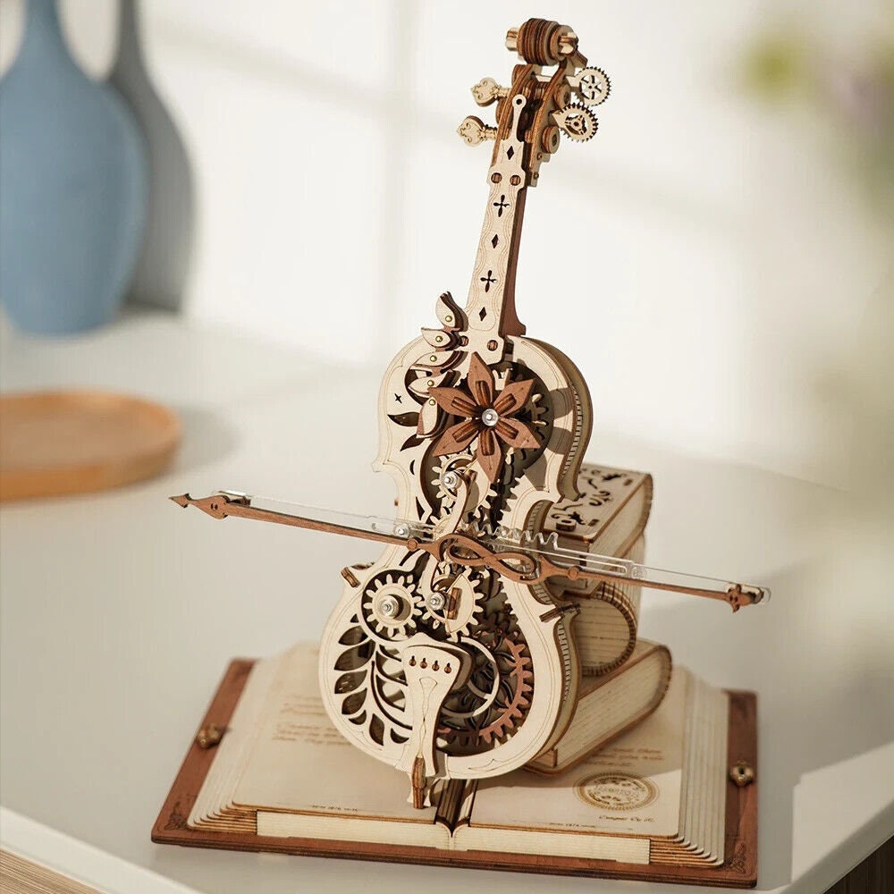 Build Your Own Cello, Musical Instrument DIY Kit, Model Set, Model Craft Kit for Adults and Kids, Cello craft Kit, Unique Gift Ideas