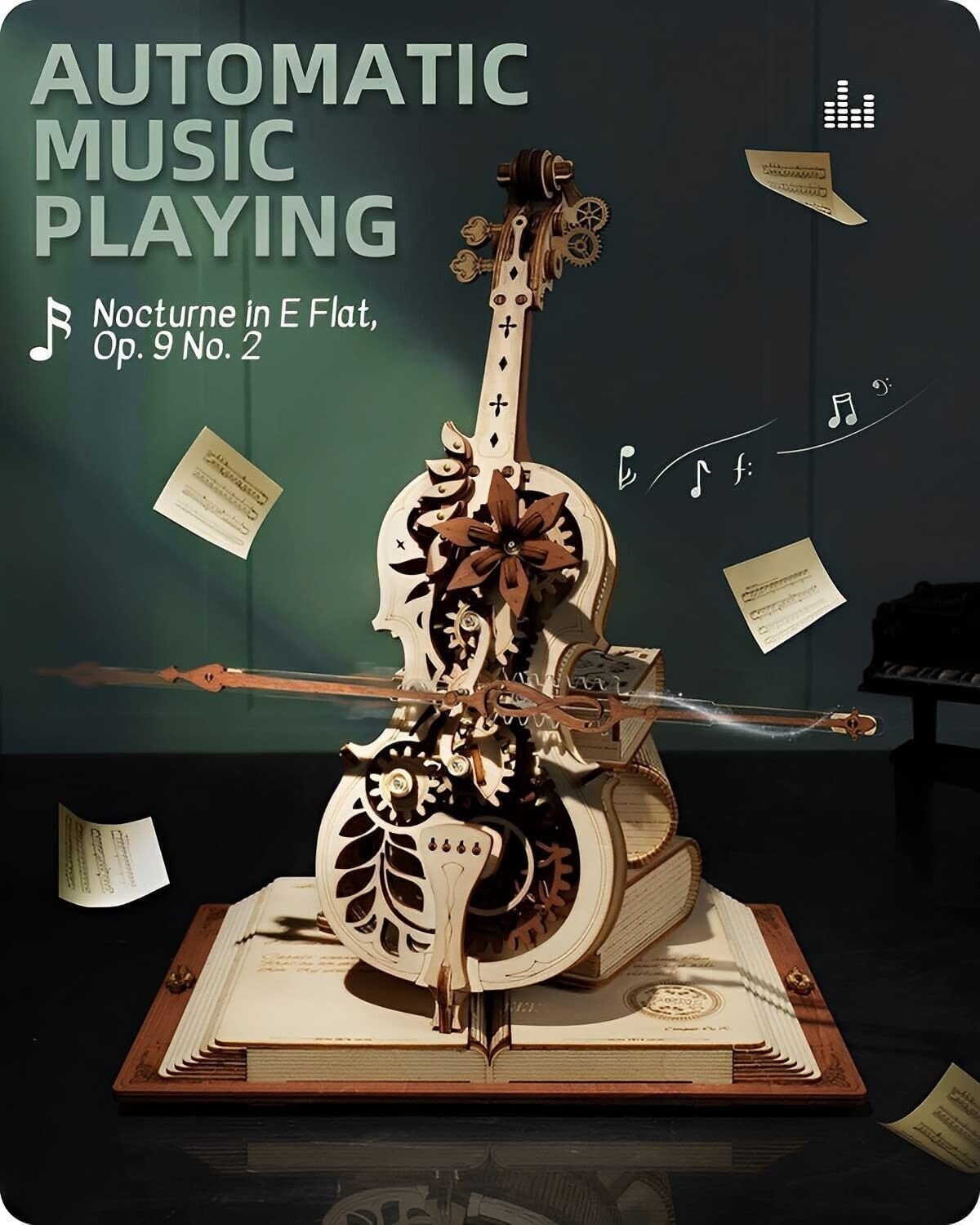 Build Your Own Cello, Musical Instrument DIY Kit, Model Set, Model Craft Kit for Adults and Kids, Cello craft Kit, Unique Gift Ideas