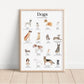 Dogs in Film, TV and Books Print, Gift For Dog Lover, Famous dogs Poster, Dog Wall Art Decor, A5/A4/A3 Fine Art Print, Famous Dogs Print,
