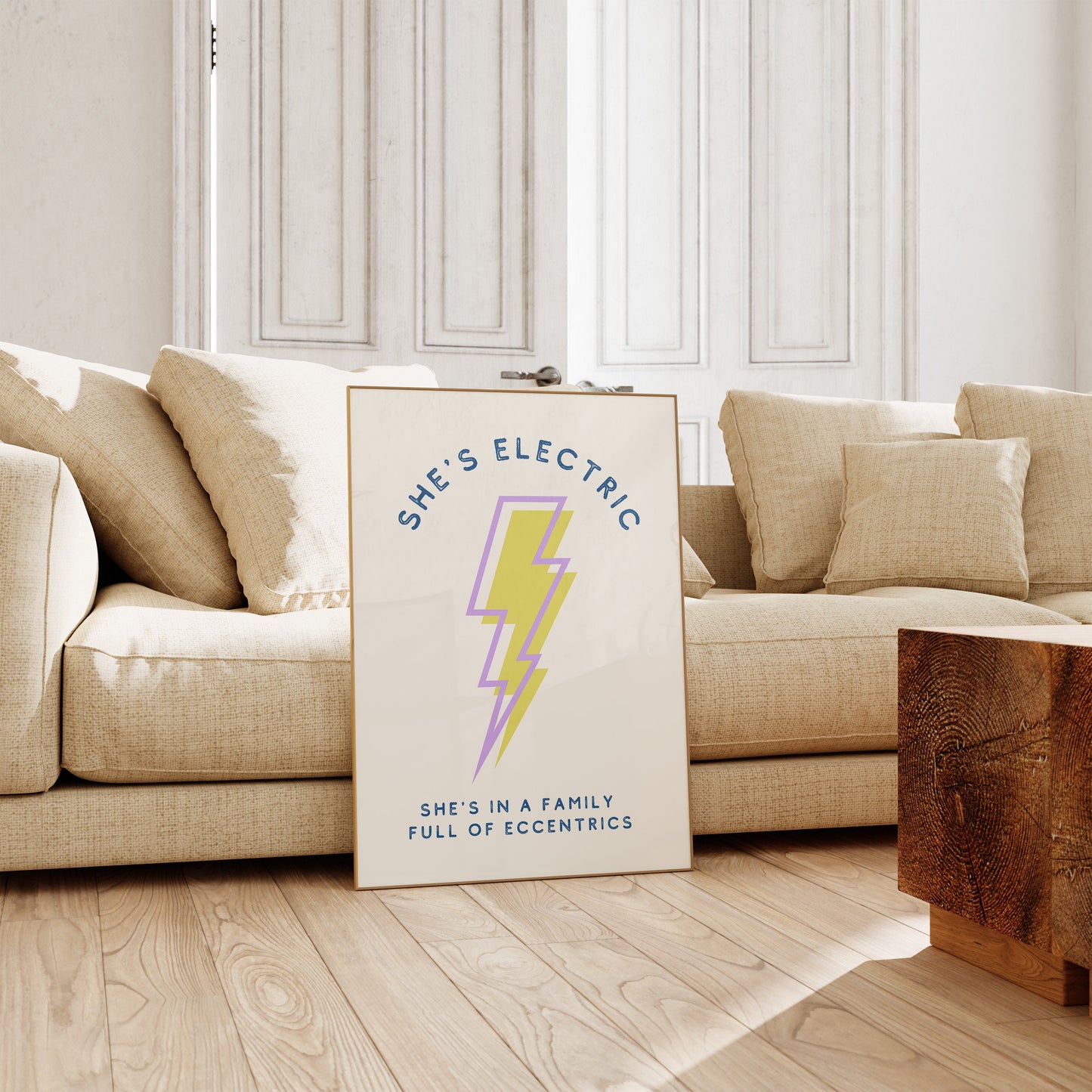 She's Electric Oasis Inspired Art Print, Oasis Wall Art, She's Electric, Music Print, Rock Music Art, Music Wall Art, Oasis, Music Lyrics,